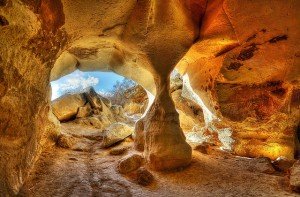Bell cave entrance, Israel